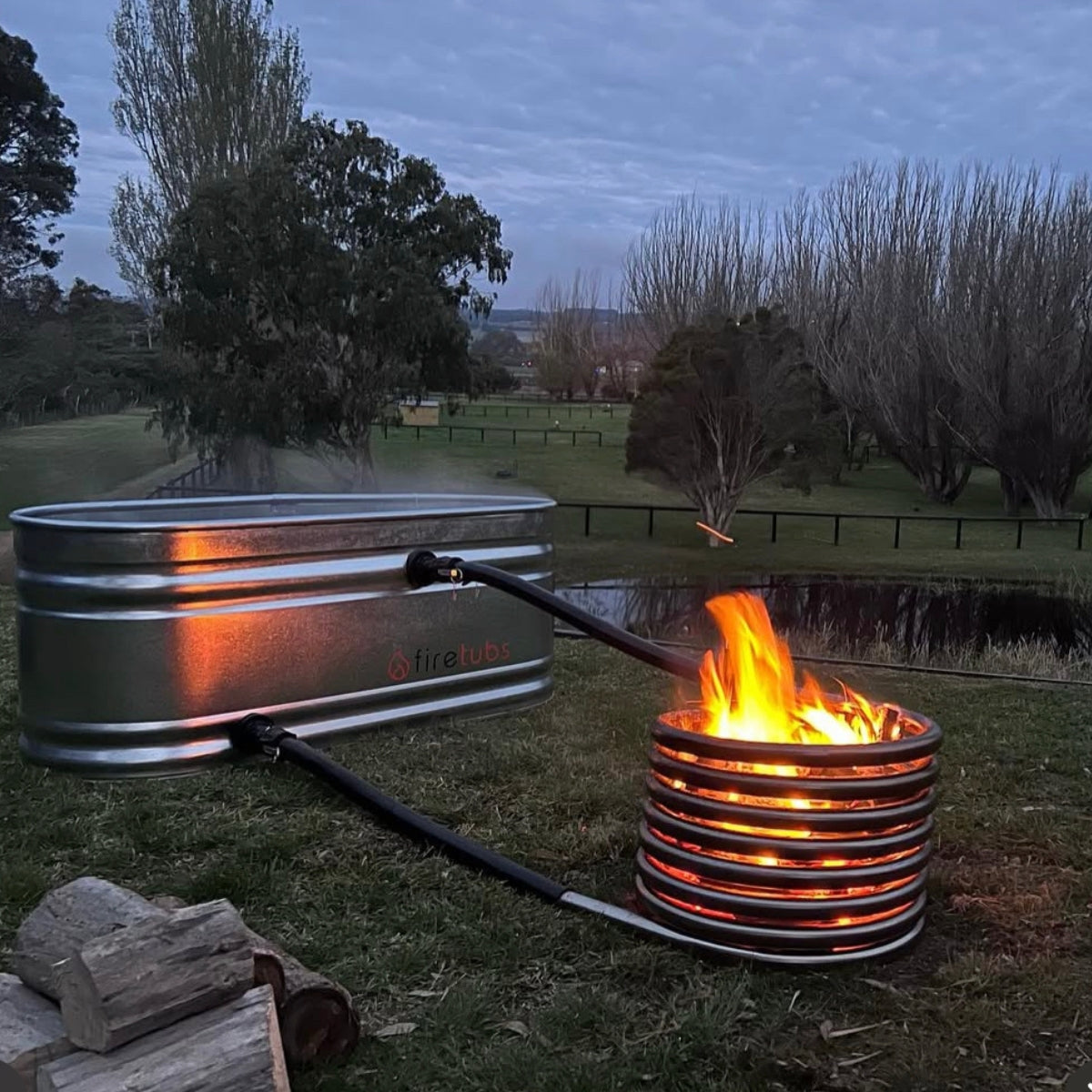 Hottubs built for the outdoors. Just add wood, water and fire