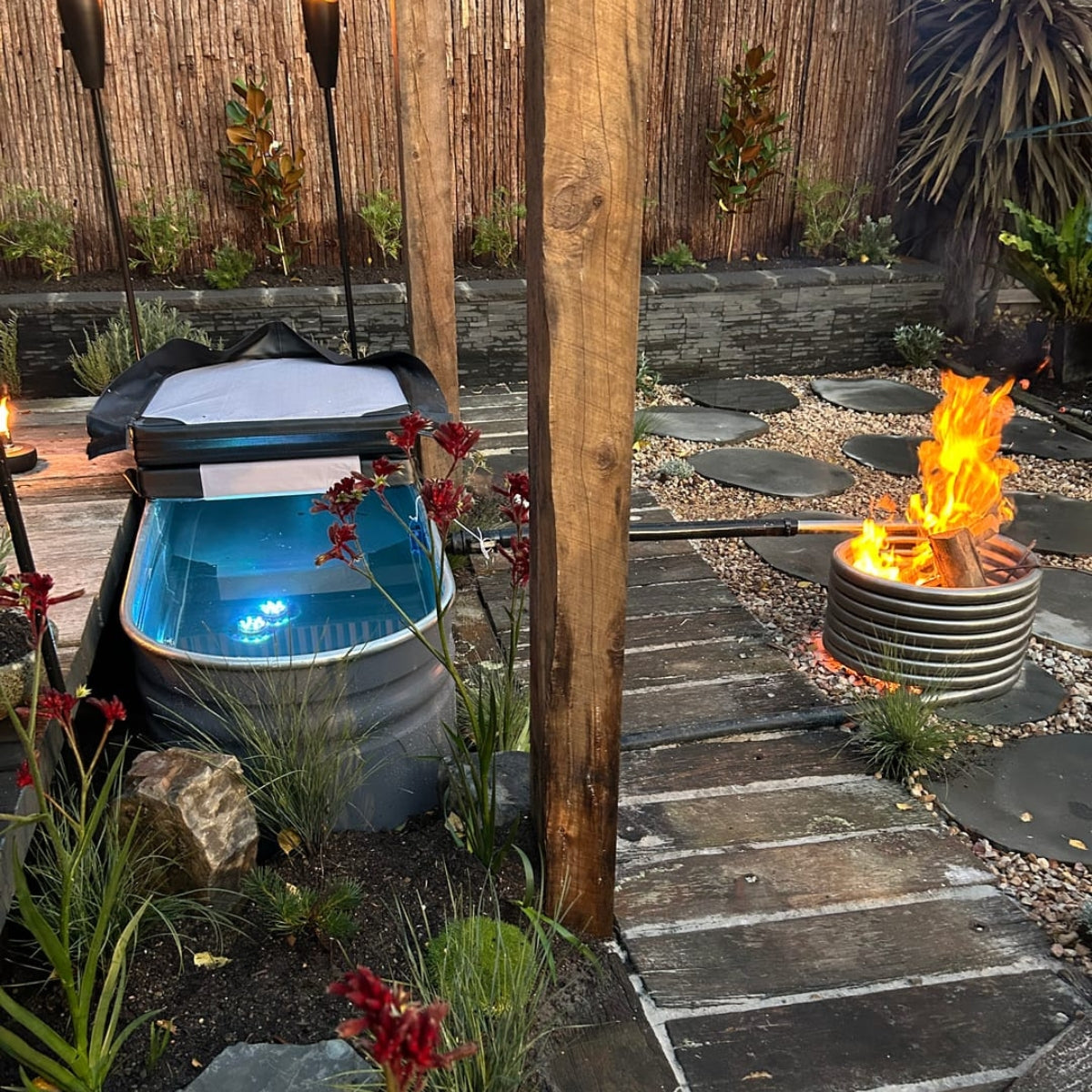 Hottubs built for the outdoors. Just add wood, water and fire
