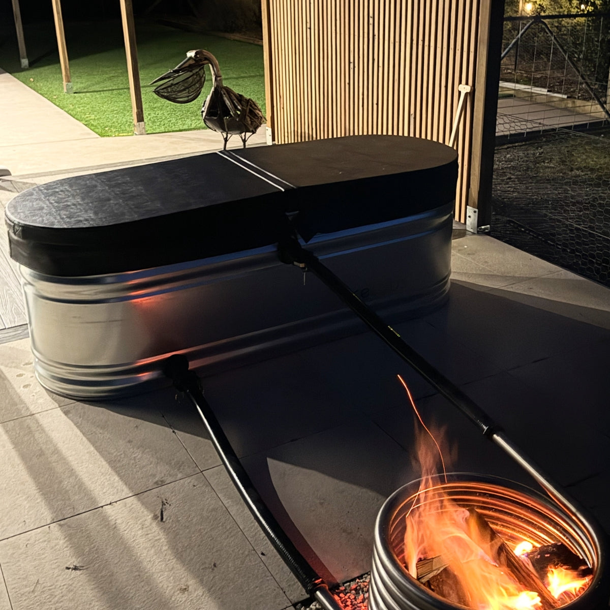 Hottubs built for the outdoors. Just add wood, water and fire