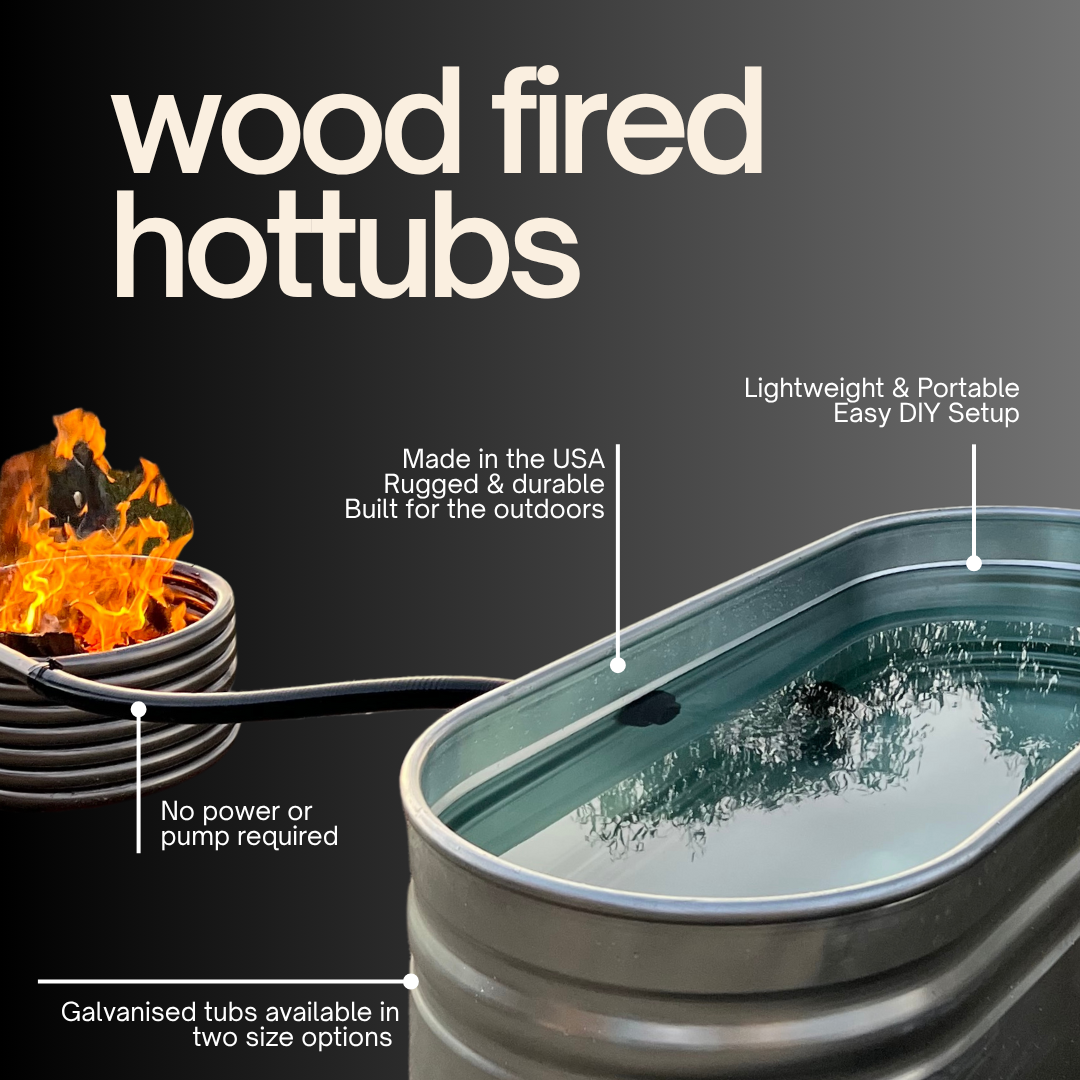 Hottubs built for the outdoors. Just add wood, water and fire