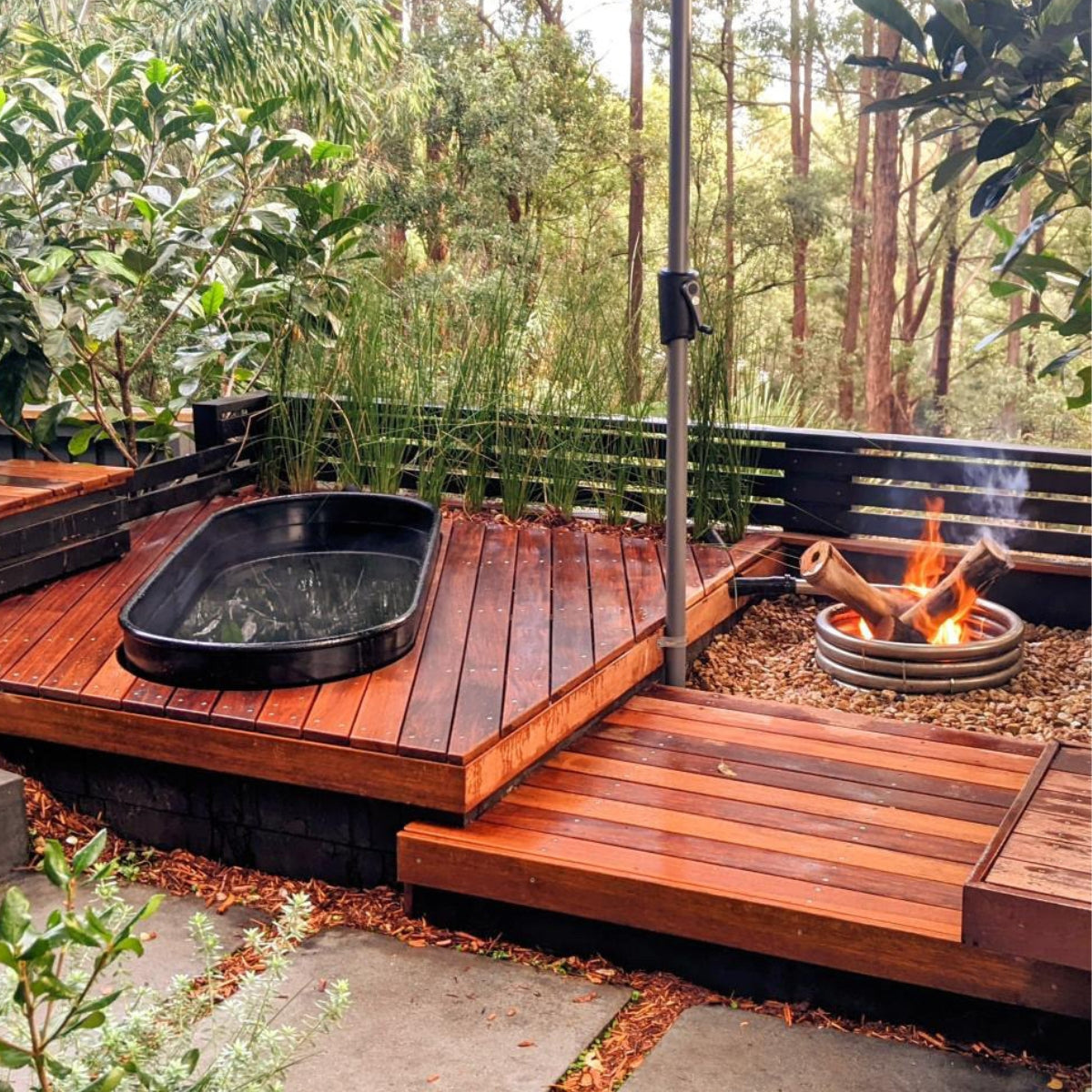 Hottubs built for the outdoors. Just add wood, water and fire
