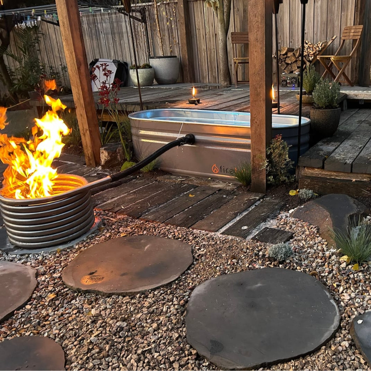 Hottubs built for the outdoors. Just add wood, water and fire